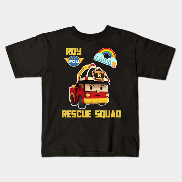 resque squad Kids T-Shirt by scary poter